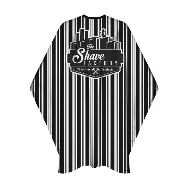 The Shave Factory Stripes Barber Cape