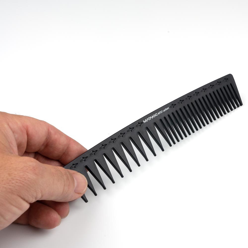 Matakki - MT07 Carbon Cutting Streaker Pompadour Hair Comb